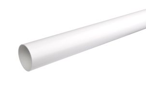 Lietus notekcaurule 3 m, balts